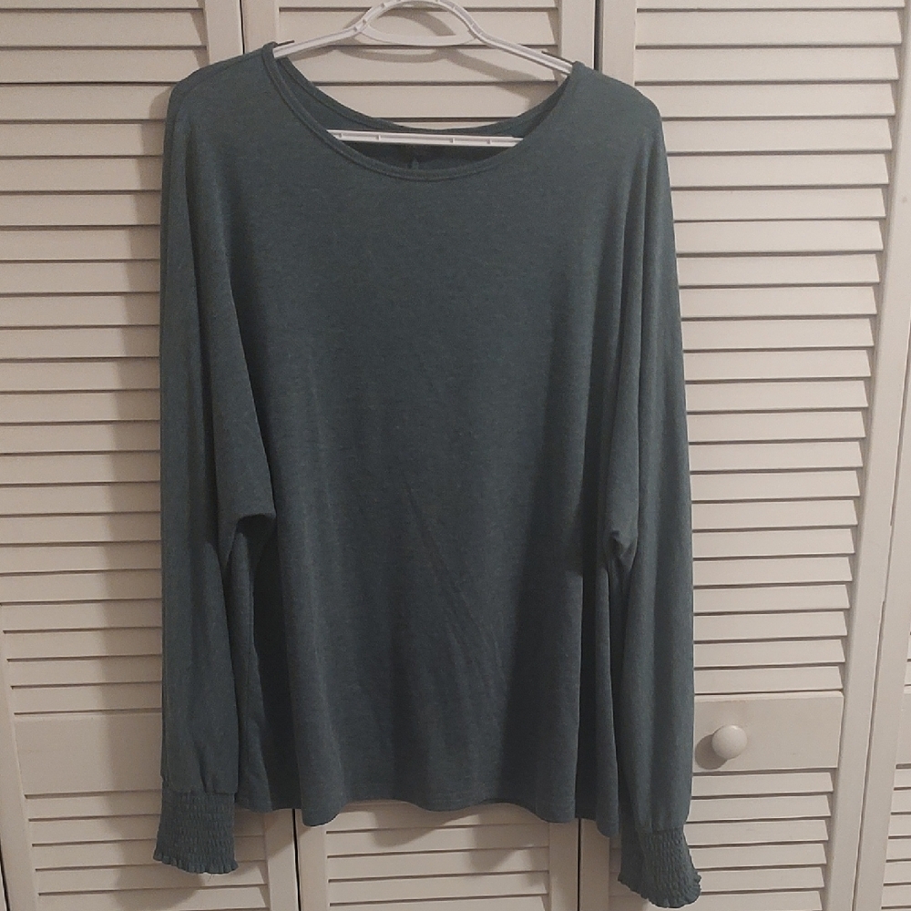 Women's Long Sleeve Top - Teal